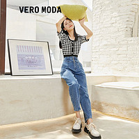 VERO MODA Vero Moda2021秋冬新款纯棉九分高腰牛仔裤女|321449001 J3B牛仔蓝色 170/72A/L/R