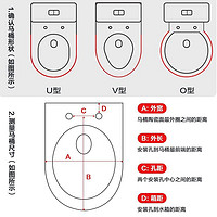 Micoe 四季沐歌 MICOE)马桶盖通用家用抽水马桶圈配件坐便盖子蹲便器盖板加厚缓降蹲厕盖座圈 U型加厚普通马桶盖