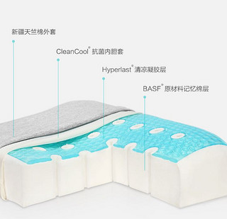 8H JN 凝胶记忆绵枕 混灰色