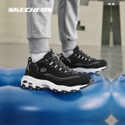 SKECHERS 斯凯奇 Skechers斯凯奇奶茶熊2021秋冬新款男女保暖加绒厚底老爹鞋运动鞋