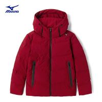 Mizuno 美津浓 男士短款ESSENTIAL加厚防风防泼水白鸭绒保暖羽绒服