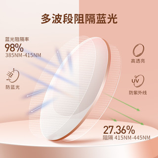 目戏 防蓝光近视眼镜黑框上班电脑平光护目可配有度数近视眼镜（型号50924色号RD）