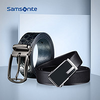 Samsonite/新秀丽男士皮带针扣腰带青年休闲商务皮带BW5 05-07（黑色-09006）