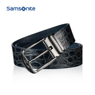 Samsonite/新秀丽男士皮带针扣腰带青年休闲商务皮带BW5 05-07（黑色-09006）