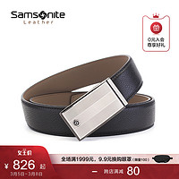 Samsonite/新秀丽商务皮带男士自动扣腰带青年休闲皮带TK2（TK2*09034.）