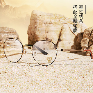 MCM椭圆形近视眼镜框女韩版金属大牌设计师眼镜架男可配镜片2116
