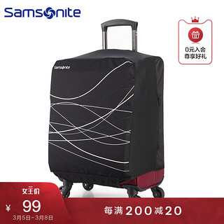 Samsonite/新秀丽可折叠耐磨多功能箱套防泼水简约休小中大号 z34（蓝色、中）