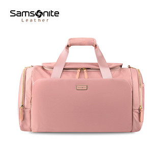 Samsonite/新秀丽旅行袋斜跨单肩行李袋手提包男女大容量 NO0（粉色、大）