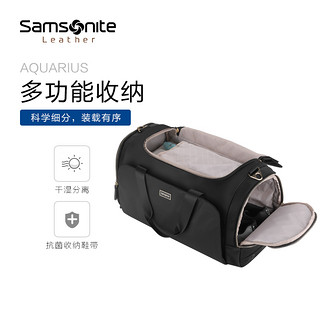 Samsonite 新秀丽 旅行袋斜跨单肩行李袋手提包男女大容量 NO0（黑色、大）