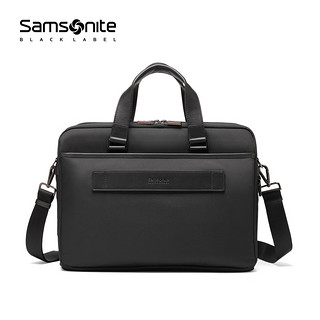 Samsonite/新秀丽公文包时尚商务手拎包电脑包牛皮男包HR4 001（黑色）