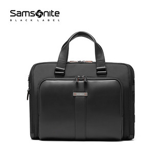 Samsonite/新秀丽公文包时尚商务手拎包电脑包牛皮男包HR4 001（黑色）