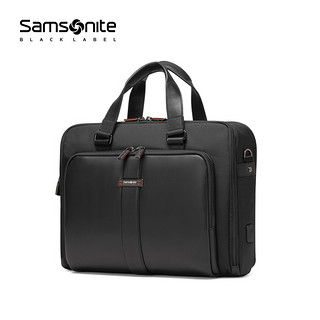 Samsonite/新秀丽公文包时尚商务手拎包电脑包牛皮男包HR4 001（黑色）