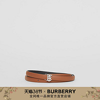 BURBERRY 专属标识皮革双绕腰带 80117001（麦芽棕 / 黑色 M）