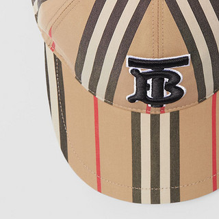 BURBERRY 标志性格纹棒球帽 80119521（M、典藏米色）
