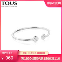 TOUS/桃丝熊2021新品Oceaan系列925银手镯手链女ins小众设计情侣