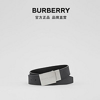 BURBERRY 双面两用饰牌搭扣腰带 80198131（深炭灰 / 黑色、65cm）