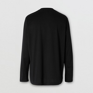 BURBERRY 男装专属标识图案长袖上衣80245991（XS、黑色）