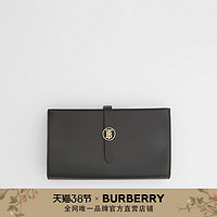 BURBERRY 专属标识皮革折叠式钱夹80265871（黑色）
