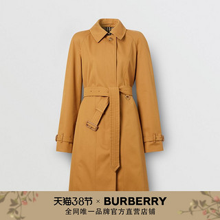 BURBERRY 嘎巴甸束带宽摆大衣 80337611（10、肉豆蔻色）