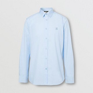 BURBERRY 男装 专属标识牛津衬衫 80245151（S、天蓝色）