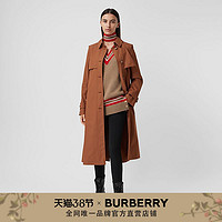 BURBERRY 嘎巴甸 Trench 风衣 80337621（6、栗棕色）