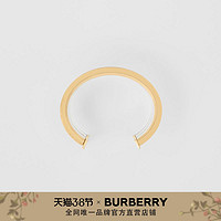 BURBERRY 树脂拼镀金圆柱形手镯 80353731（浅金色/M）