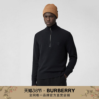 BURBERRY男装 专属标识高领羊绒针织衫 80358141（L、黑色）