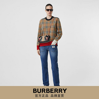 BURBERRY女装 格纹羊毛针织衫 80376911