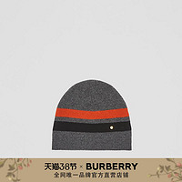 BURBERRY 美利奴羊毛混纺毛线帽 80374641（S（54-56cm）、深灰色）