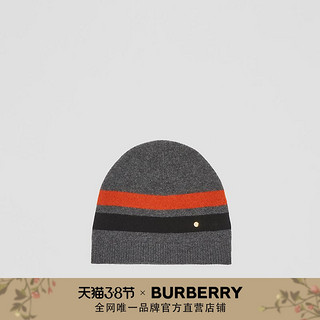 BURBERRY 美利奴羊毛混纺毛线帽 80374641（S（54-56cm）、深灰色）