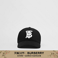 BURBERRY专属标识棉质平织棒球帽80268991（L、黑色）