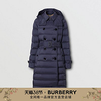 BURBERRY 女装 可拆式连帽羽绒服 80256901（XS、海军蓝）