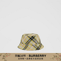 BURBERRY 双面两穿格纹羊毛渔夫帽 80369941（XL、典藏米色）