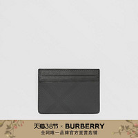 BURBERRY男士 London格纹拼皮革卡包80144851