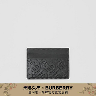 BURBERRY 男士 专属标识皮革卡包 80176481（黑色）