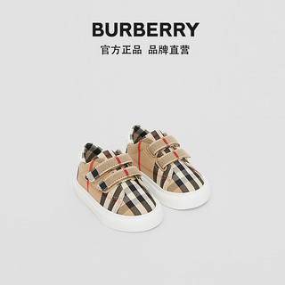 BURBERRY Vintage格纹运动鞋 80188151（19、典藏米色）
