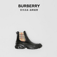 BURBERRY女鞋格纹涂层帆布切尔西靴80217991