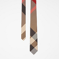 BURBERRY 现代剪裁大格纹丝质领带 80116891