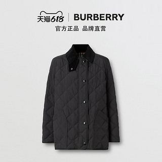BURBERRY女装 绗缝温控谷仓夹克 80217511（XL、黑色）