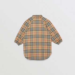 BURBERRY 童装 格纹衬衫式连衣裙 80297741（典藏米色、150cm(12Y) ）