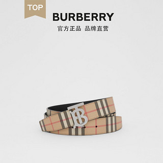 BURBERRY 男士 格纹专属标识图案腰带 80219571