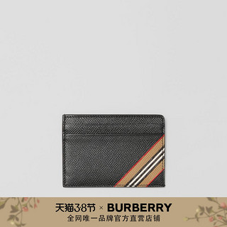 BURBERRY条纹印花粒纹皮革卡片夹 80330741