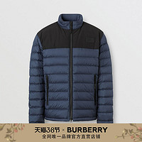 BURBERRY 男装 徽标嵌花轻盈羽绒服 80343181（M、海军蓝）