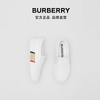 BURBERRY 女鞋 印花皮革运动鞋 80312241（36、光白色）