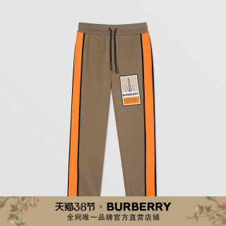 burberry 童装 徽标印花棉质慢跑裤 80330221(烟熏色,6y )