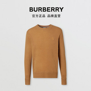 BURBERRY 男装 专属标识图案羊绒针织衫 80331781（S、驼色）