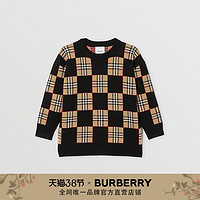 BURBERRY 童装 棋盘格纹羊毛针织衫80325151