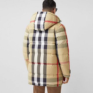 BURBERRY 男装 格纹再生尼龙羽绒服 80345011