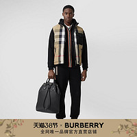 BURBERRY 男装 再生尼龙羽绒背心80329971（L、典藏米色 / 黑色）
