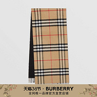 BURBERRY 双面两用格纹羊绒围巾80359101